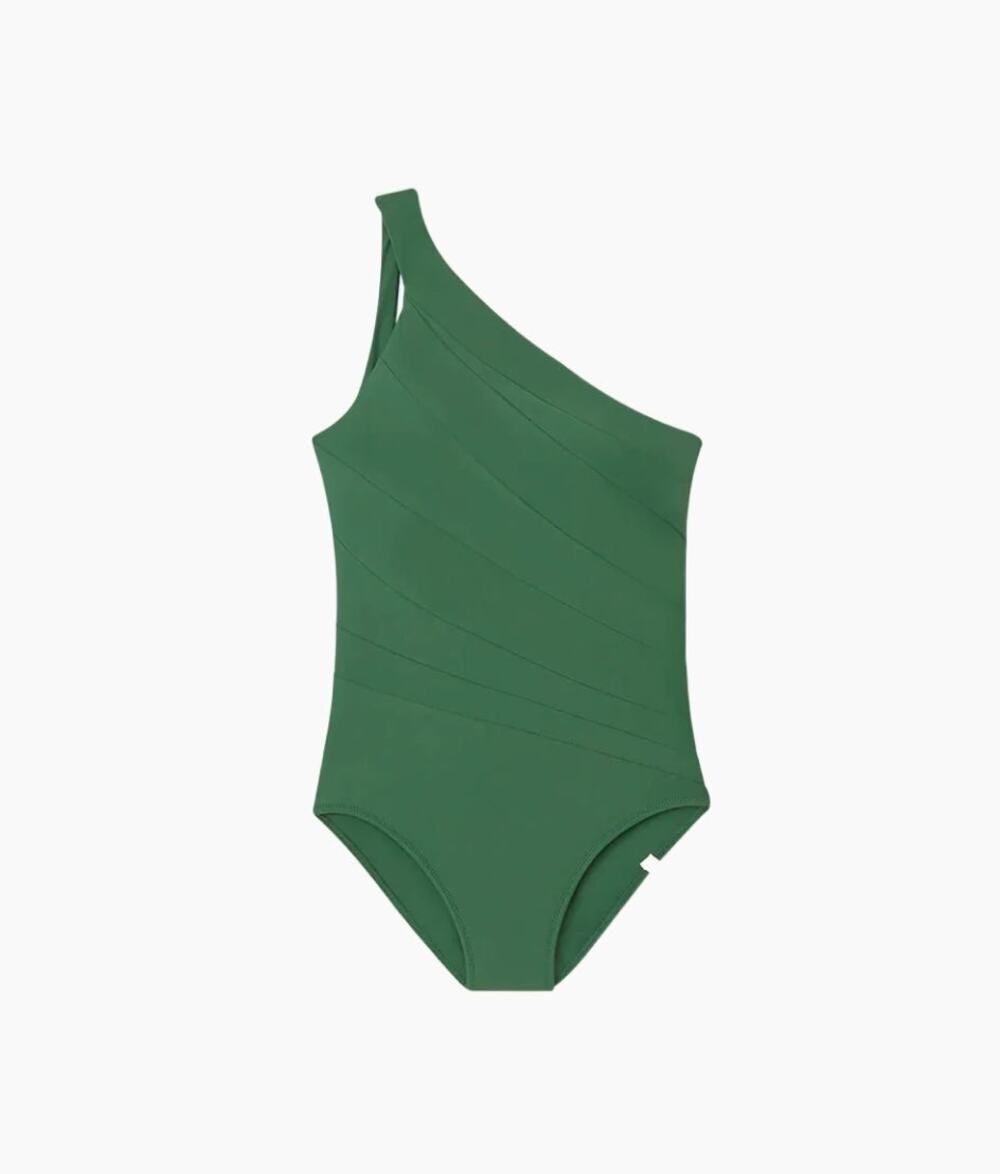 Summersalt Women's 8 Olive Sidestroke One Piece Swimsuit Regular Torso